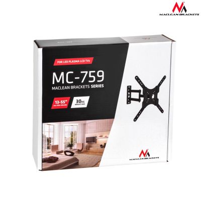 15. Uchwyt ścienny do telewizora Maclean MC-759 (ścienne; 13" - 55"; max. 30kg)