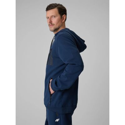 3. Bluza dresowa regular z kapturem męska 4F 4FRSS26TSWSM2975-20S