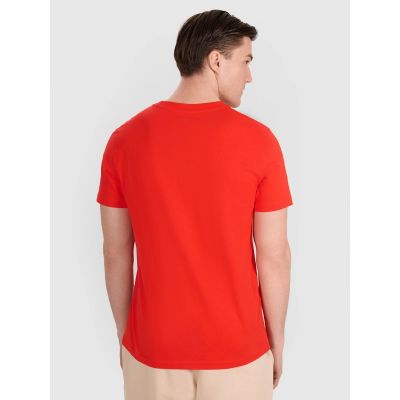 3. T-shirt regular z nadrukiem siatkarskim męski 4F 4FRAW25TTSHM3319-62S