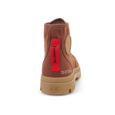 6. PALLADIUM PAMPA HI HTG GUM BROWN CLAY 74988-212