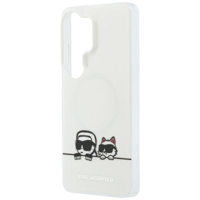6. Etui Karl Lagerfeld IML Peekaboo Karl&Choupette MagSafe na Samsung Galaxy S26 Ultra - przezroczyste