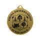 Medal metalowy z grawerowaniem na laminacie