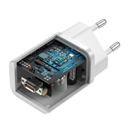 3. Baseus Super Si 1C szybka ładowarka USB Typ C 25W Power Delivery Quick Charge biały (CCSP020102)