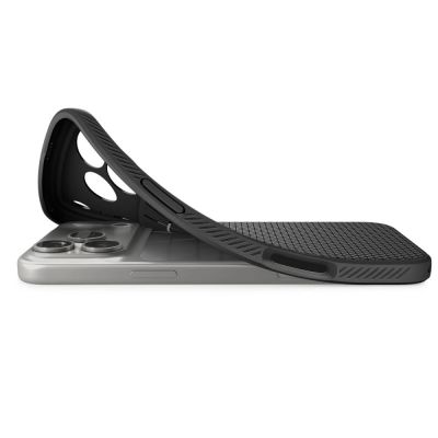 8. Etui Spigen Liquid Air na iPhone 17 Pro - czarny mat