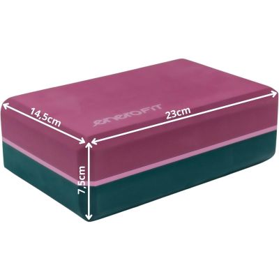 10. BLOK KOSTKA DO ĆWICZEŃ JOGA PILATES FITNESS TRICOLOR ENERO FIT