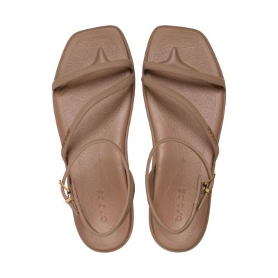 4. Sandały damskie Crocs Miami Ankle Strap brązowe 212256 2JJ