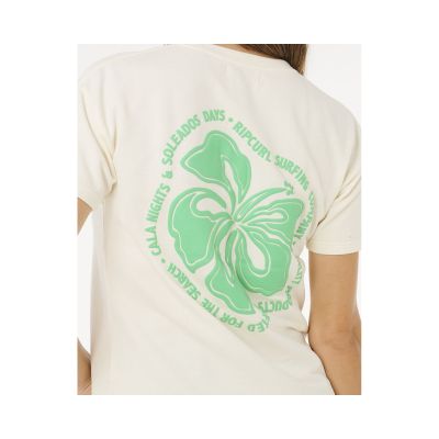 5. Koszulka damska RIP CURL Surf Puff Party Pack Relaxed beżowa