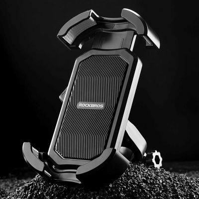 12. Uchwyt na telefon Rockbros 25210032001 do roweru na kierownicę - czarny