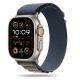 7. Pasek Tech-Protect Nylon Pro na Apple Watch 4 / 5 / 6 / 7 / 8 / 9 / SE / Ultra 1 / 2 (42/44/45/49 mm) - niebiesko-szary