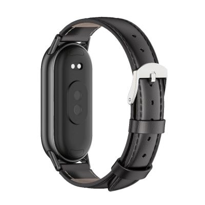 2. Pasek Tech-Protect Leatherfit na Xiaomi Smart Band 8 / 8 NFC - czarny