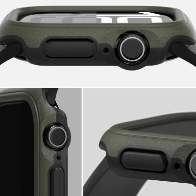 4. Etui Ringke Onyx na Apple Watch 10 46 mm - zielony