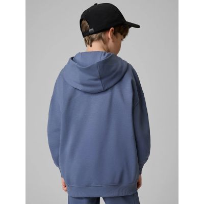 2. Bluza dresowa loose z kapturem chłopięca 4F 4FJRSS26TSWSM3051-33S