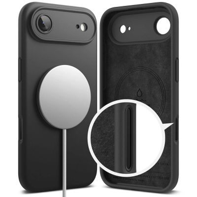 3. Etui Ringke Silicone Magnetic MagSafe na iPhone 17 Air - czarne