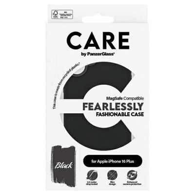 4. Etui CARE by PanzerGlass Fashion Case z MagSafe na iPhone 16 Plus - czarne
