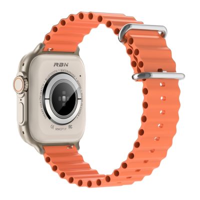 4. Smartwatch Męski RUBICON RNCF17 Tytan/Orange SMARUB269