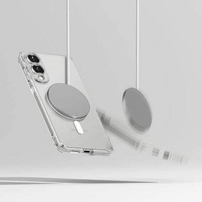 6. Etui Ringke Fusion Magnetic MagSafe na Samsung Galaxy S25 Edge - przezroczyste