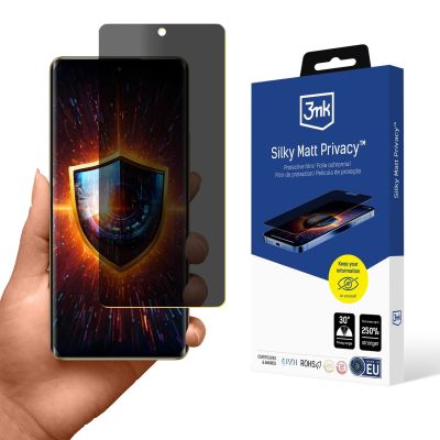 Folia ochronna prywatyzująca matowa 3mk Silky Matt Privacy™ na Realme 12 Pro+