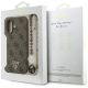 8. Etui Guess 4G Strap Triangle Logo MagSafe na iPhone 17 - brązowe