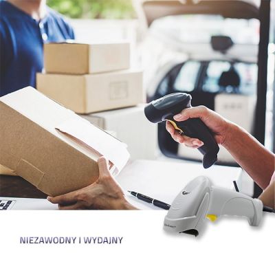 3. QOLTEC CZYTNIK KODÓW KRESKOWYCH LASEROWY | 1D | USB | BIAŁY