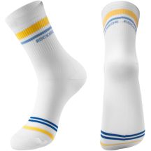 Rockbros skarpety sportowe białe/paski M