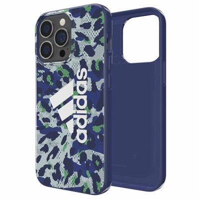 7. Etui Adidas OR SnapCase Leopard na iPhone 13 / iPhone 13 Pro - niebieskie