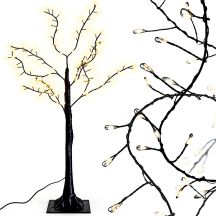 DRZEWKO DEKORACYJNE 150LED 120CM BLACK LUCA