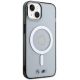 4. Etui BMW Silver Ring MagSafe na iPhone 14 Plus - przezroczyste