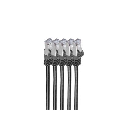 shiverpeaks BS75515-S-SET5 kabel sieciowy Czarny 5 m Cat7 S/FTP (S-STP) Okrągły