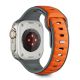 2. Pasek Tech-Protect IconBand Line na Apple Watch 44 / 45 / 46 / 49 mm - szaro-pomarańczowy