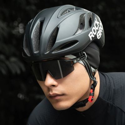 5. Czapka rowerowa Rockbros M016 zimowa wiatroodporna rozmiar 54-61 cm - czarna