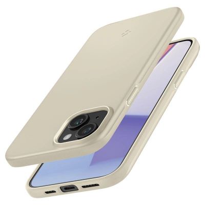 14. Etui Spigen Thin Fit na iPhone 15 Plus - beżowe