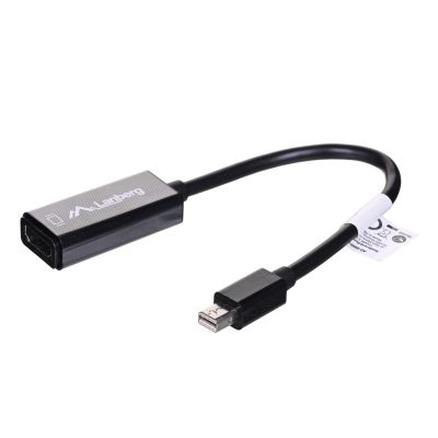 Adapter Lanberg AD-0005-BK (Mini DisplayPort M - HDMI F; 0,20m; kolor czarny)