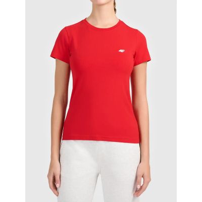 T-shirt slim bawełniany damski 4F 4FWAW26TTSHF3500-62S