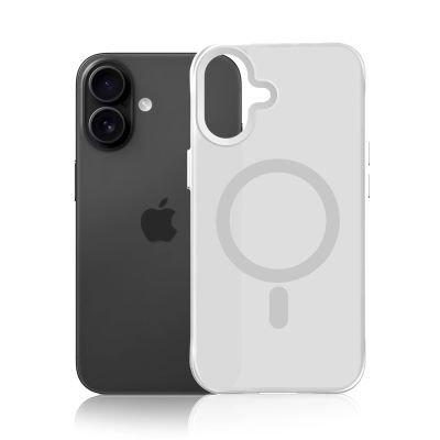 4. Etui 3mk Smoke MagCase na iPhone 17 - białe-półprzezroczyste