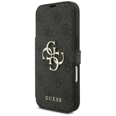 2. Etui Guess Book 4G Metal Logo na iPhone 18 Pro / 17 Pro - czarne