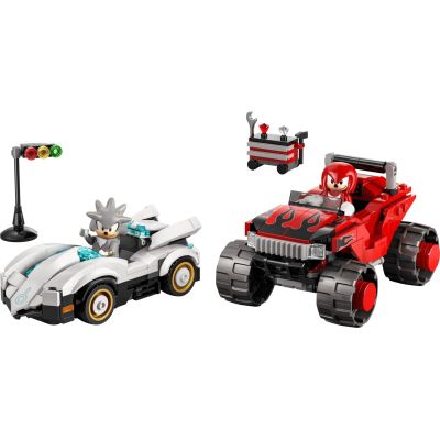3. LEGO Sonic the Hedgehog 77118 - Silver w samochodzie kontra Knuckles w monster trucku