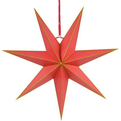 2. DEKORACJA PAPIEROWA GWIAZDA 60CM CZERWONA SASKA GIFT & DECOR