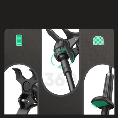 5. Ugreen uniwersalny uchwyt stojak podstawka na telefon tablet (do 12cm szerokości) statyw lazy holder z elastycznym ramieniem biały (30488 LP113)