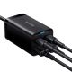 8. Baseus GaN3 Pro szybka ładowarka sieciowa GaN 2 x USB Typ C / 2 x USB 65W PD, QC4.0+, AFC, PPS + kabel USB Typ C - USB Typ C 1m czarny (CCGP040101)