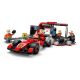 4. LEGO CITY 60443 F1 Pit stop i mechanicy z bolidem Ferrari