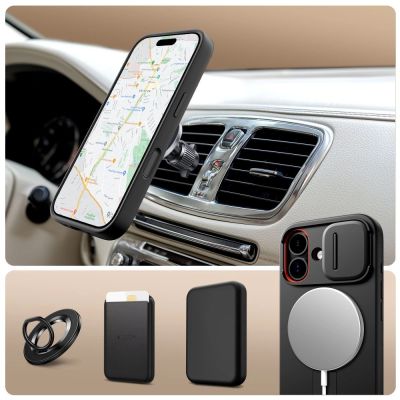 3. Etui Tech-Protect Kevlar Aura MagSafe na iPhone 17 - czarne