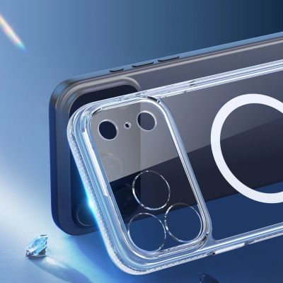 7. Etui Dux Ducis Clin Mag na iPhone 17 Pro kompatybilne z MagSafe - przezroczyste