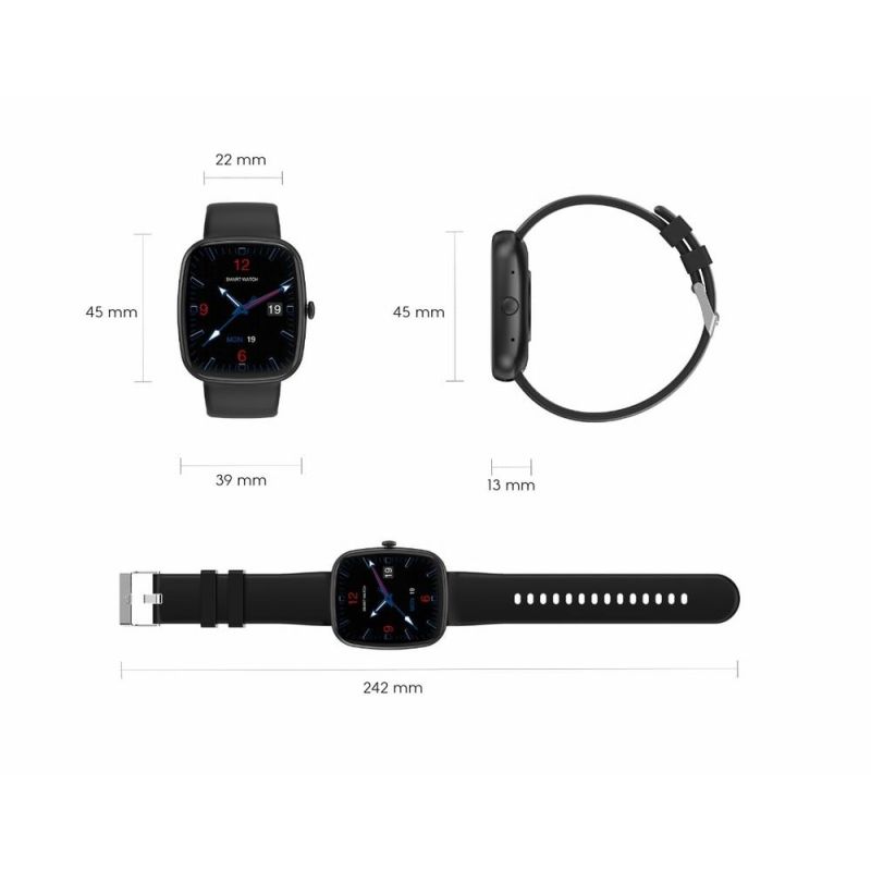 26. Smartwatch Damski GRAVITY GT18-2 Różowy Pasek Silikonowy + Biały Pasek