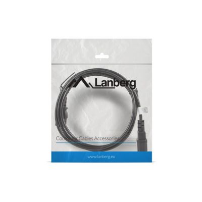 3. Przedłużacz Lanberg CA-C13E-11CC-0018-BK (C13 / IEC C13 / IEC 320 C13 M - C14 F; 1,8m; kolor czarny)