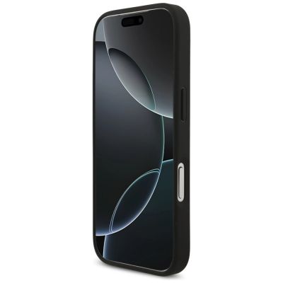 5. Etui Guess Grained Big 4G & Classic Logo na iPhone 17 Pro - czarne