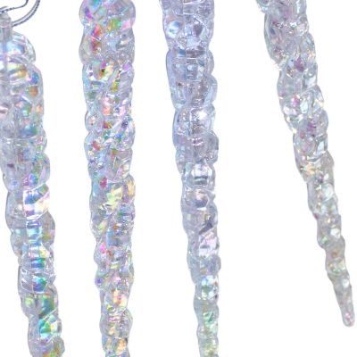 13. SOPLE LODU OPALIZUJĄCE DEKORACJA WISZĄCA 22 CM 4 SZT