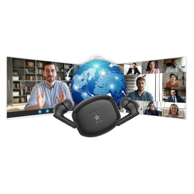 19. Słuchawki bezprzewodowe GIEWONT RealSound PRO ANC ENC GWS800-1 Czarne