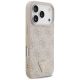 4. Etui Guess Leather 4G Triangle Strass MagSafe na iPhone 17 Pro - różowe