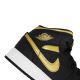 7. Buty do koszykówki Air Jordan 1 Mid Junior (GS) Black/Metallic Gold - DQ8423-071