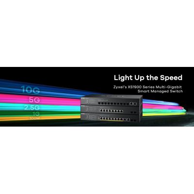 10. Switch Zyxel XS1930-12HP 12p PoE (PoE++: 8) 375W Managed Multigigabit/10G